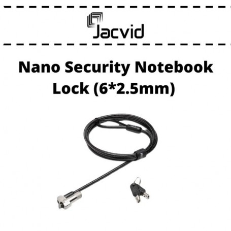 Nano Security Lock Laptop Lock For Hp Notebook (6*2.5mm) and Dell Notebook (3*5mm)