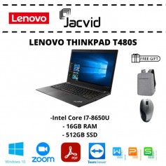 Lenovo Thinkpad T480s (Intel I7-8650U / 16GB Ram / 512GB SSD / 14" TouchScreen)