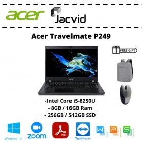 Acer Travelmate P249 (I5-8th Gen / 8GB Ram / 16GB Ram / 256GB SSD / 512GB SSD)
