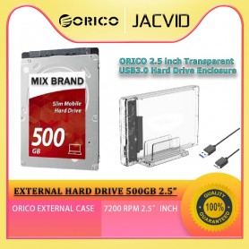 ORICO 500GB 2.5" EXTERNAL HARD DISK USB 3.0 7200RPM SLIM