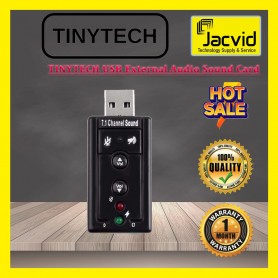 TINYTECH USB 7.1 CHANNEL EXTERNAL AUDIO SOUND CARD ADAPTER FOR PC/LAPTOP (SND71)