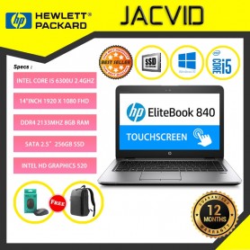 HP ELITEBOOK 840 G3 14 inches Laptop (I5-6300U (6th Gen)/8GB RAM/256GB SSD/TOUCHSCREEN) 1 Year Warranty