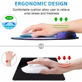 Mousepad With Gel Wrist Support H-02